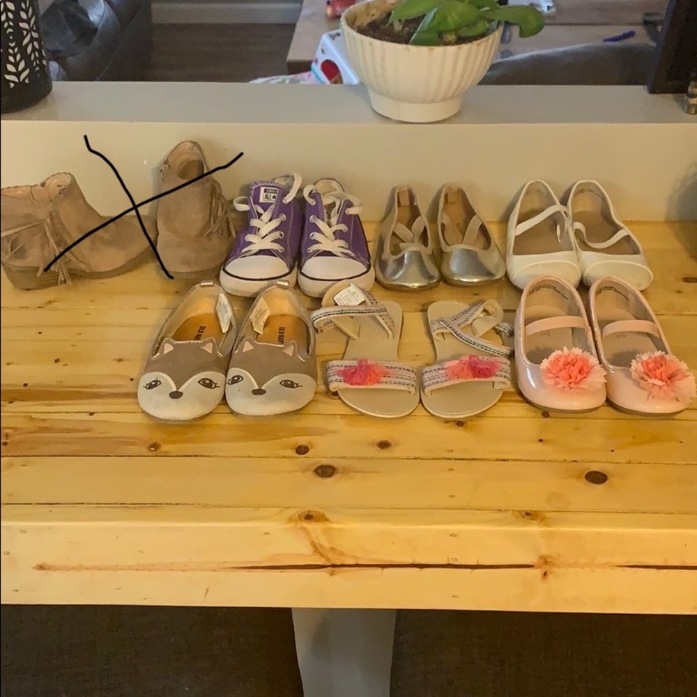 Little girls size 10 lot shoes